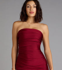 Instant Confidence Ruched Mini Tube Dress