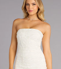 Katrina Beaded Mesh Mini Dress